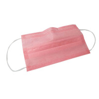 Máscara de Proteção - Tripla - Rosa - com Elástico - Caixa com 50 un Máscara de Proteção - Tripla - Rosa - com Elástico - Caixa com 50 un